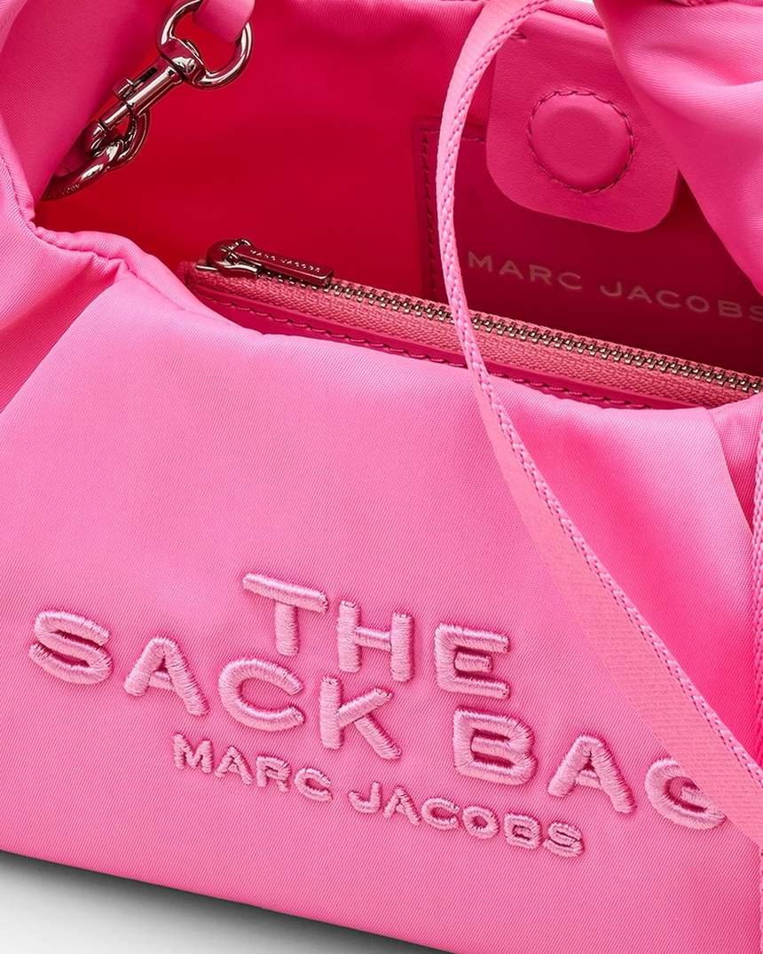 bolsa mini saco de nylon com laço