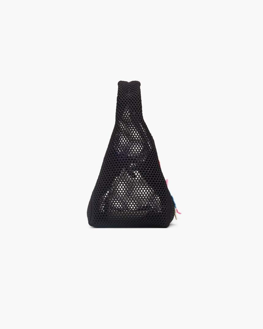 bolsa mini saquinho de crochê daisy