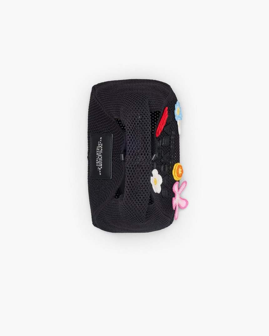 bolsa mini saquinho de crochê daisy