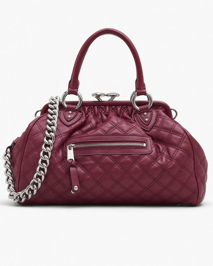 bolsa stam de couro acolchoado de reedição