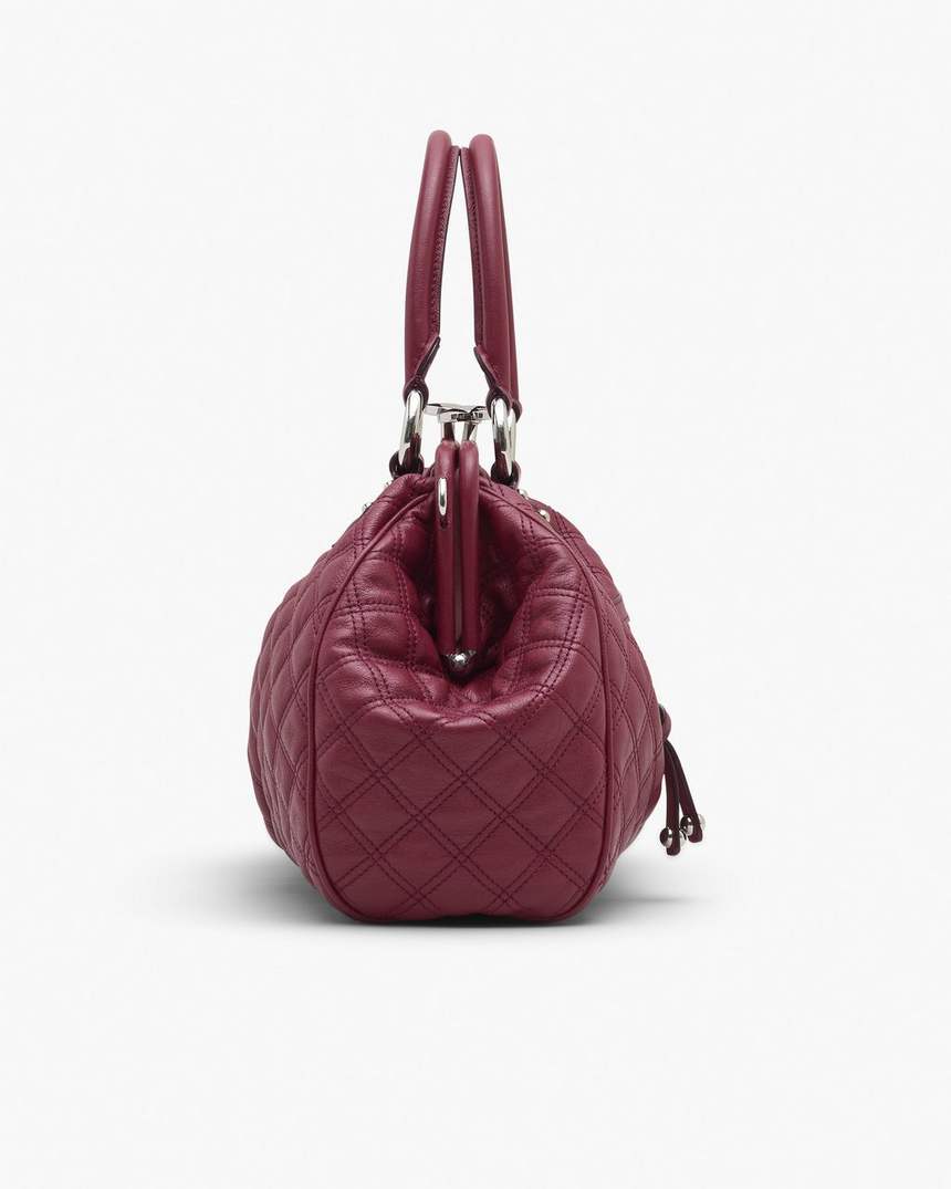 bolsa stam de couro acolchoado de reedição