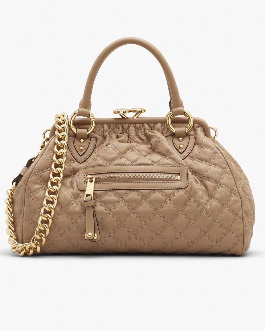 bolsa stam de couro acolchoado de reedição