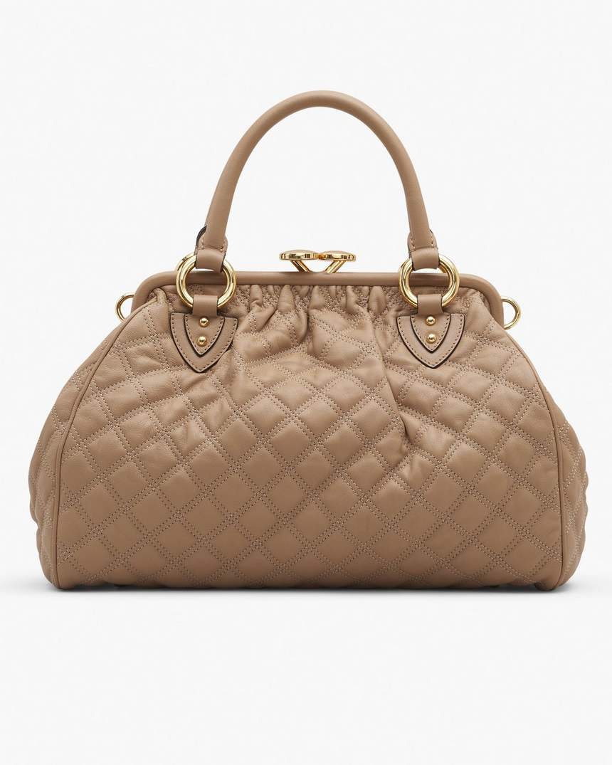 bolsa stam de couro acolchoado de reedição