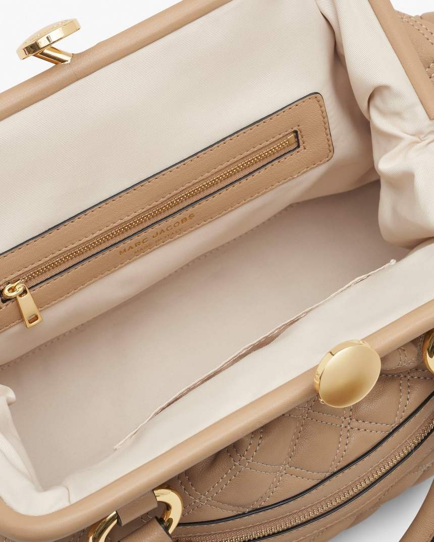 bolsa stam de couro acolchoado de reedição