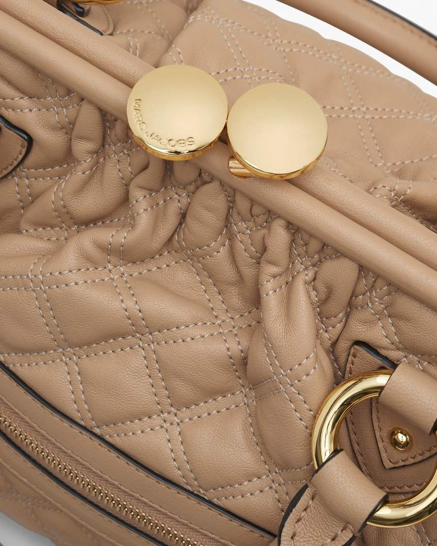 bolsa stam de couro acolchoado de reedição