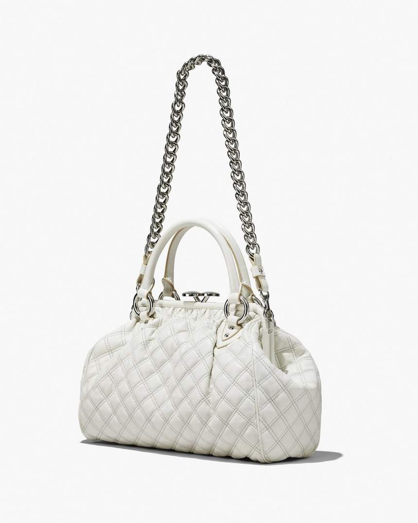 bolsa stam de couro acolchoado de reedição
