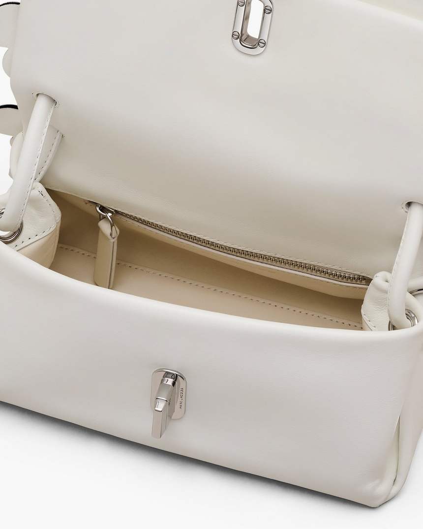 bolsa dupla mini com aplique de margaridas